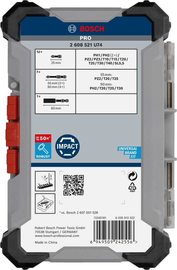 PRO Impact Screwdriver Bit Set image 3