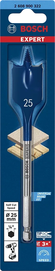 EXPERT Self Cut Speed Spade Drill Bit image 2