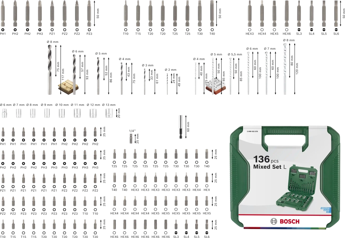 Mixed Set L, 136 pcs image 5