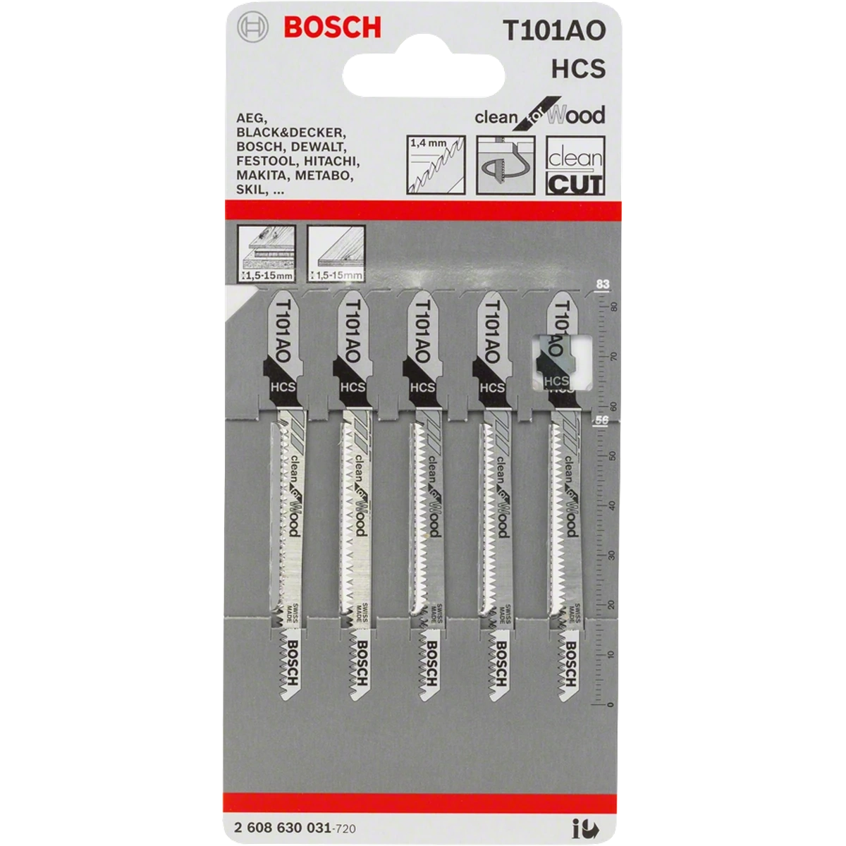 Jigsaw blade T 101 AO image 1