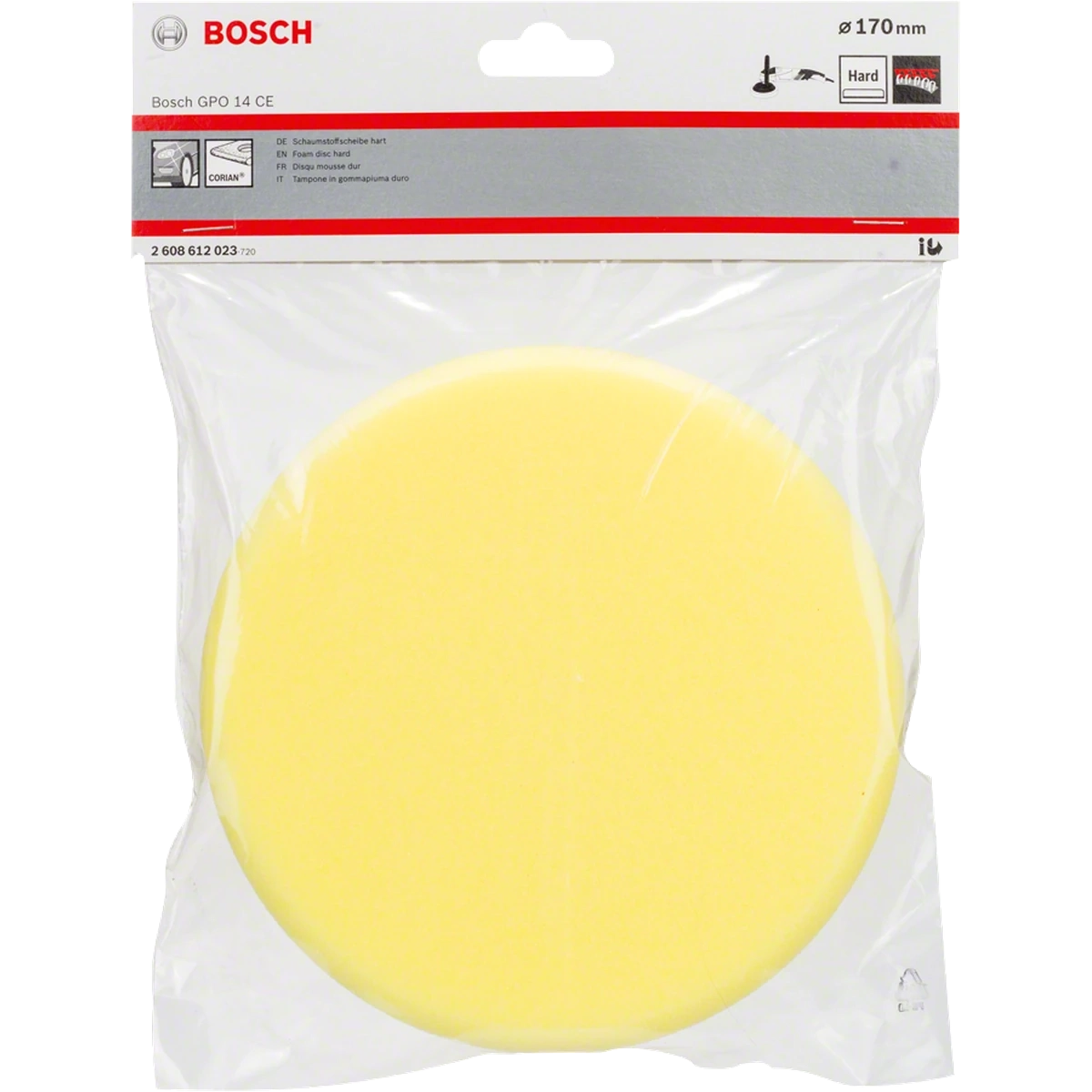 Hard foam disc (yellow), 170 mm diameter image 2