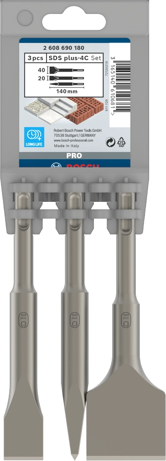PRO SDS plus-4C Chisel Set image 2