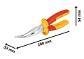 VDE Long Nose Pliers Bent, 40° 200 mm Professional image 6