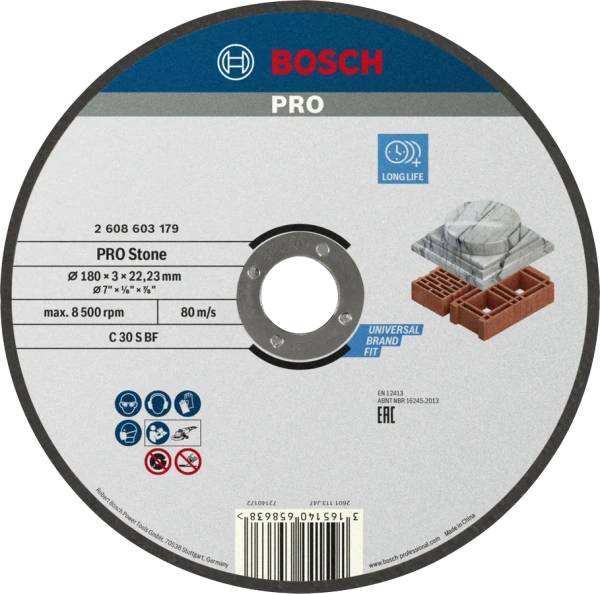 PRO Stone Bonded Cutting Disc 180x3.0