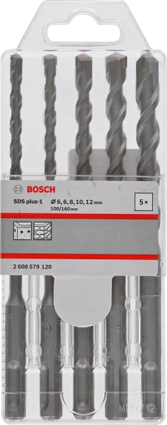 SDS plus-1 Drill Bit  5 Pcs
