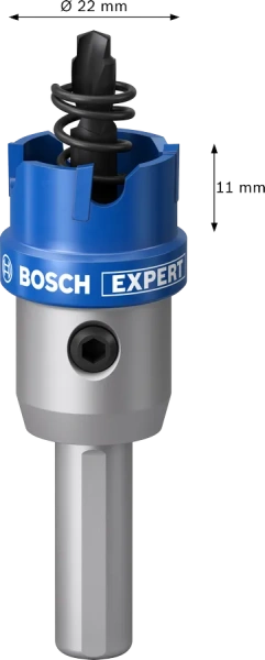 EXPERT Sheet Metal arbored Hole Saw 22x5