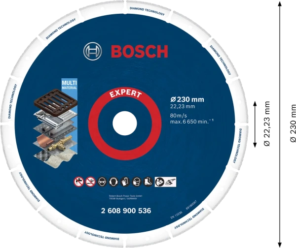 EXPERT Diamond Metal Wheel Cutting Disc 230 22.23 1 Pcs