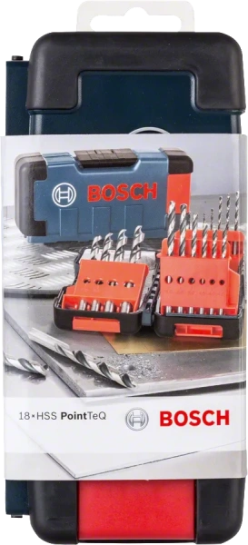 HSS Twist Drill Bit PointTeQ Set, 18-Pieces