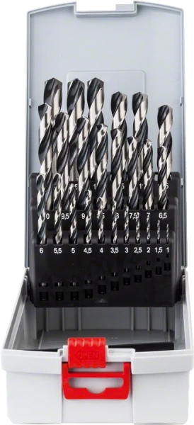 HSS Twist Drill Bit PointTeQ Set, 25-Pieces