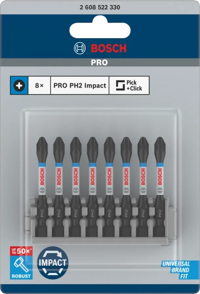PRO Impact PH Screwdriver Bit PH2 55