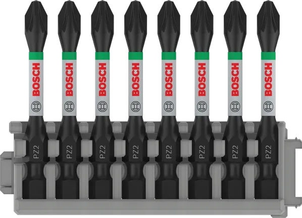 PRO Impact PZ Screwdriver Bit  PZ2 55 Set contents: PZ2 (8x) 8 Pcs