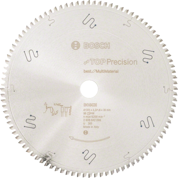 Best for Multi Material Circular Saw Blade  305 30 2.3/1.8 96 1 Pcs