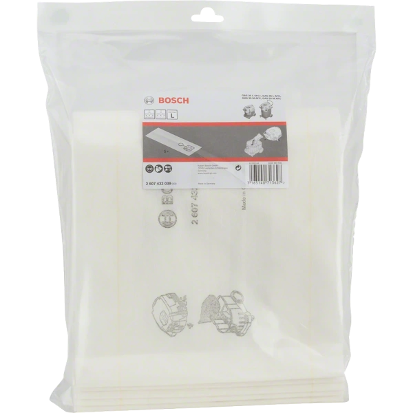 Wet Filter Bag GAS 35 L AFC, GAS 35 L SFC+, GAS 35 M AFC, GAS 55 M AFC Professional 5 Pcs