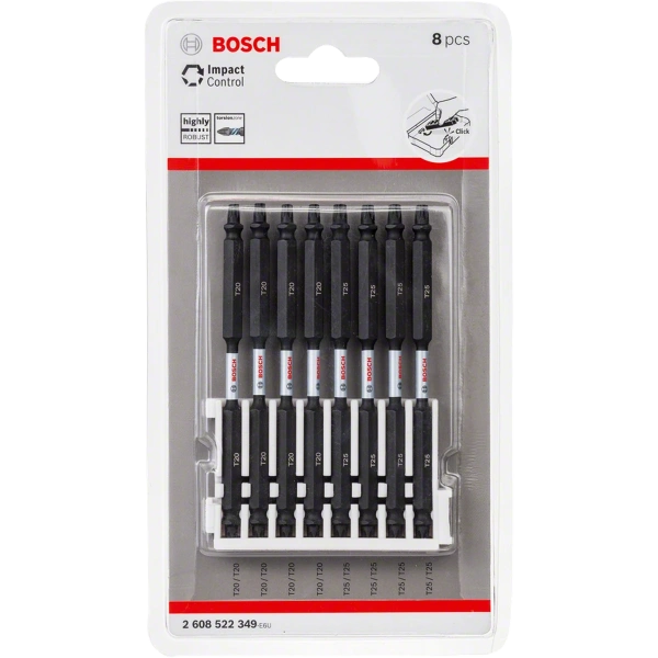 Impact Control Screwdriver Bit pack, 8-piece