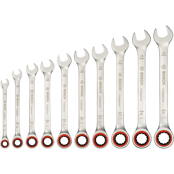 Ratchet Spanner Set 10 pc Professional