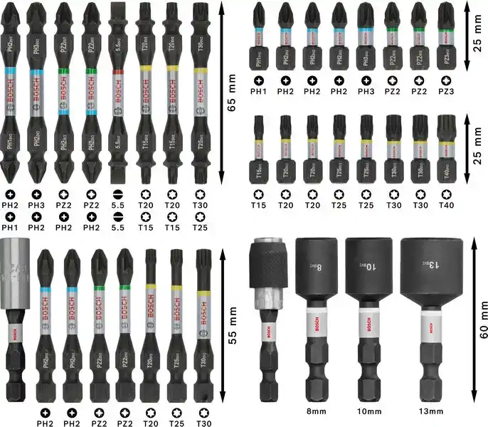 PRO Impact Screwdriver Bit Set image 2