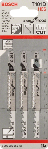T 101 D Clean for Wood Jigsaw Blade Bosch 