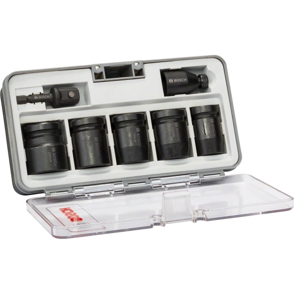 7-piece socket set 13 - 24 mm Bosch 