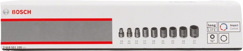 Impact Control Socket Set Bosch 
