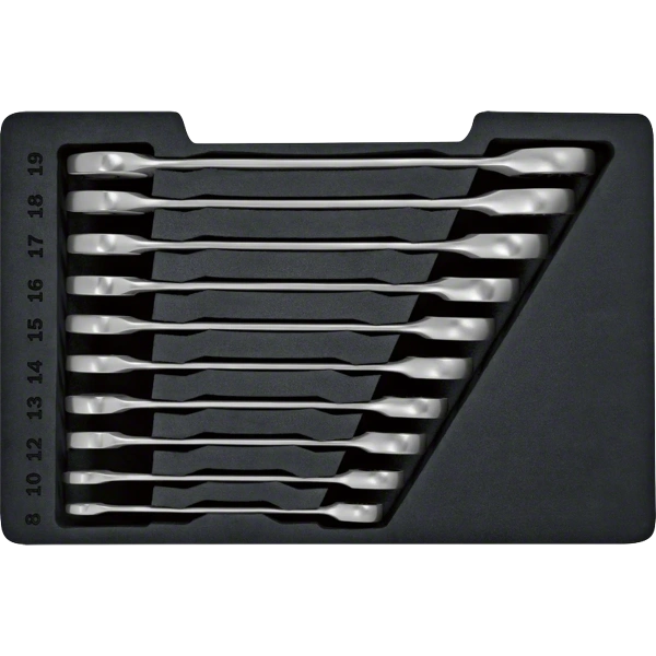 Ratchet Spanner Set 10 pc Professional Bosch 