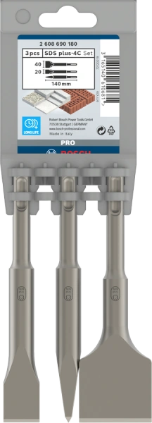 PRO SDS plus-4C Chisel Set image 2