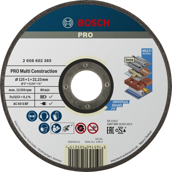 PRO Multi Construction Bonded Cutting Disc Bosch 