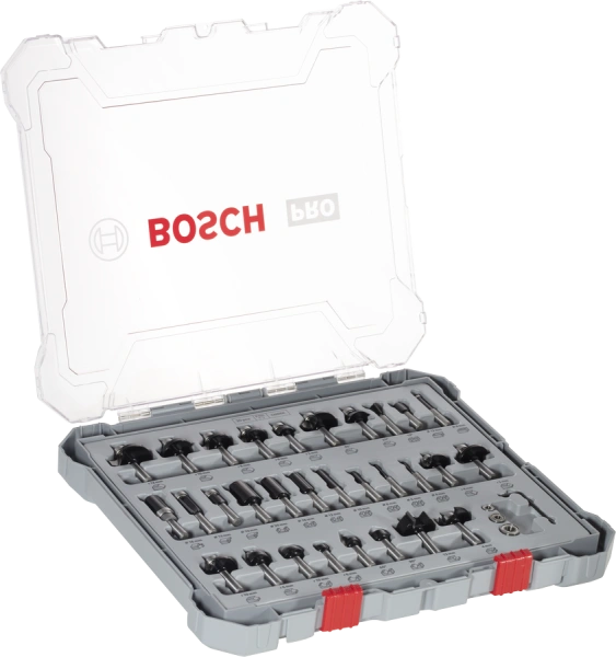 PRO Router Bit Mixed Set, 30 pcs Bosch 