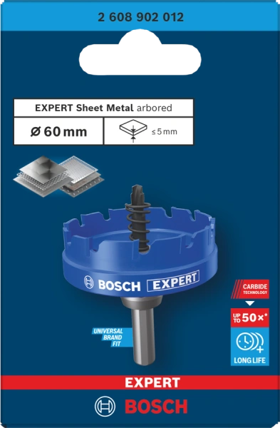 EXPERT Sheet Metal arbored Hole Saw Bosch