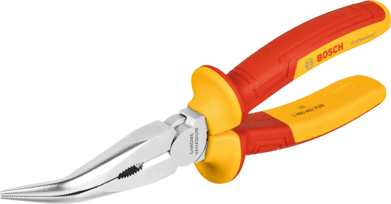 VDE Long Nose Pliers Bent, 40° 200 mm Professional image 1