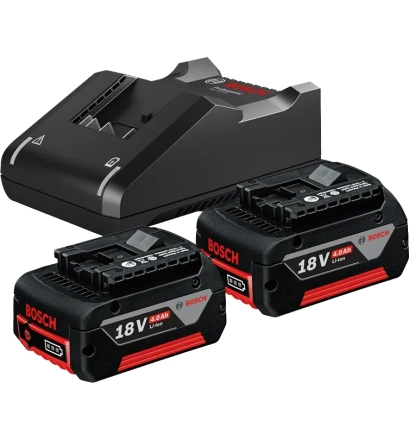 2 x GBA 18V 4.0Ah + GAL 18V-40 Professional