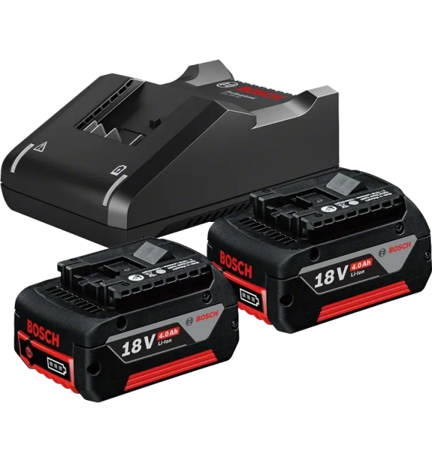2 x GBA 18V 4.0Ah + GAL 18V-40 Professional