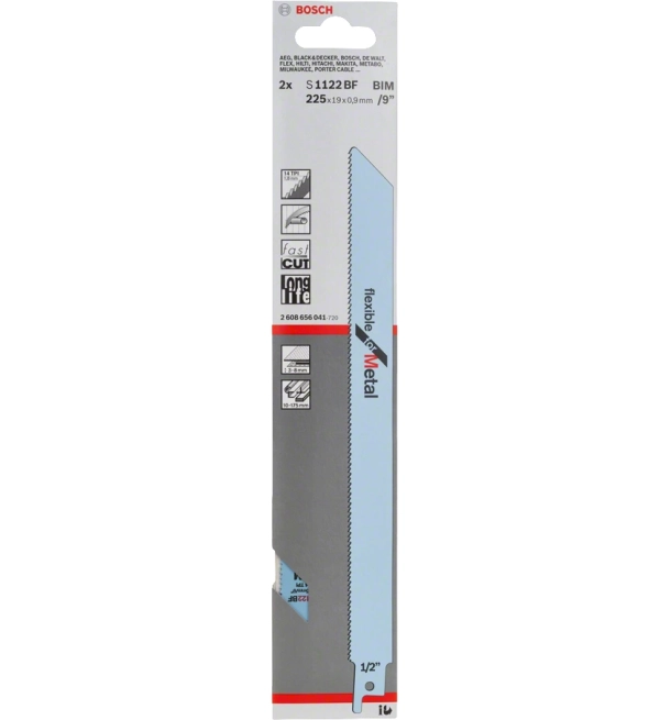 S 1122 BF Flexible for Metal Reciprocating Saw Blade