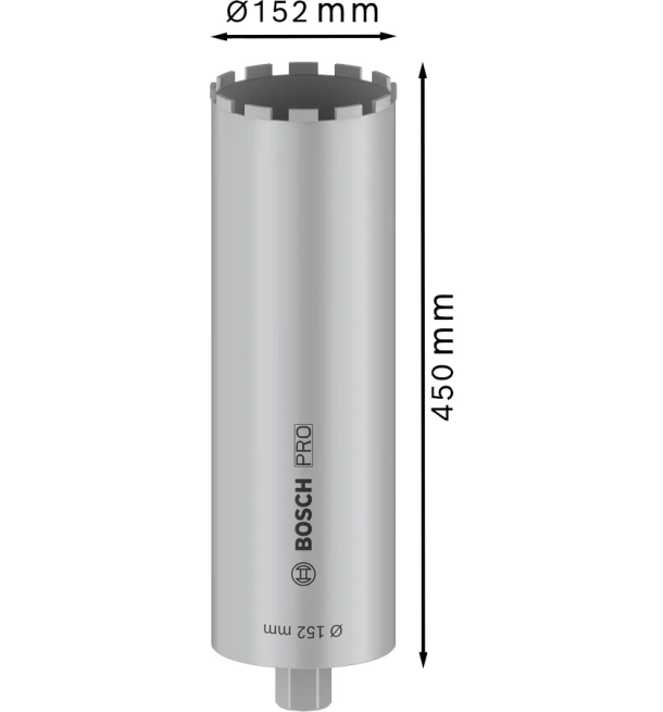 Diamond Core Bit ø152x450mm,1 1/4"