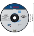PRO Metal Bonded Grinding Disc 230x6