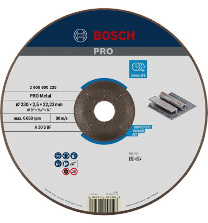 PRO Metal Bonded Cutting Disc 230x2.5