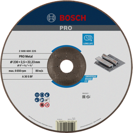 PRO Metal Bonded Cutting Disc 230x2.5