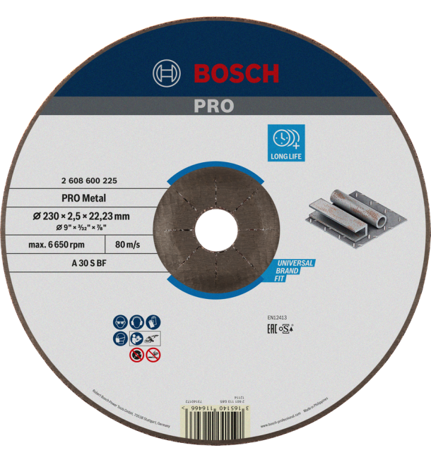 PRO Metal Bonded Cutting Disc 230x2.5