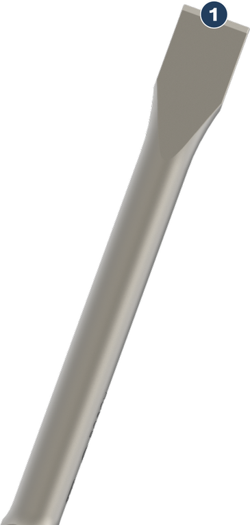 Long Life chiselling concrete