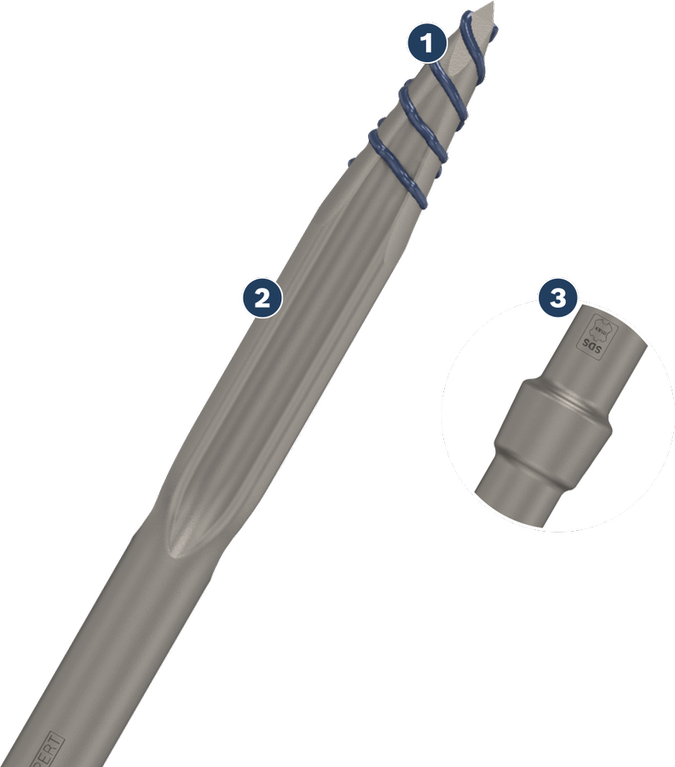 Long Life chiselling concrete